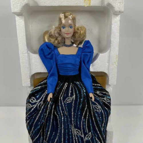 预 Barbie Blue Rhapsody Porcelain 1996 正品绝版陶瓷芭比娃娃
