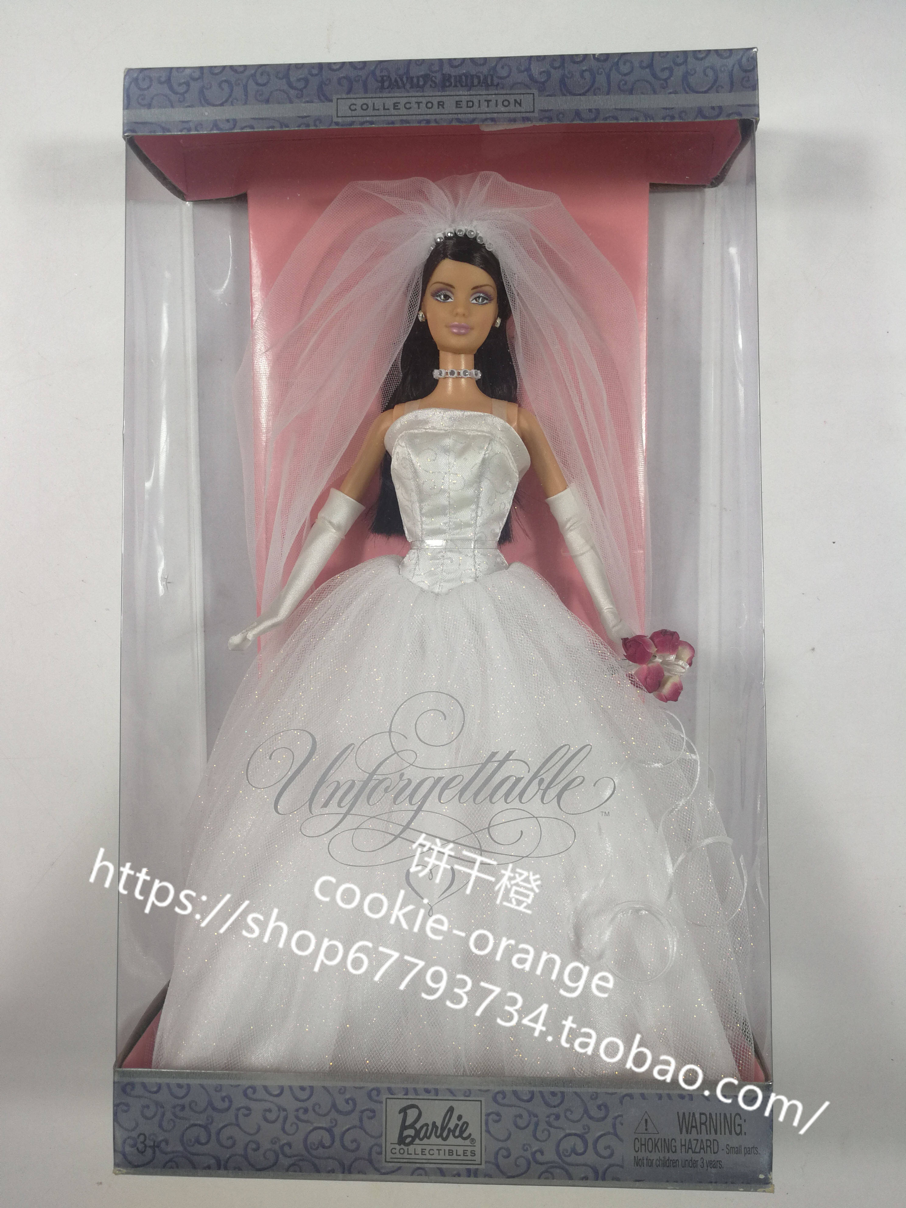 预 Barbie David s Bridal Unforgettable AA 2004 婚纱新娘芭比