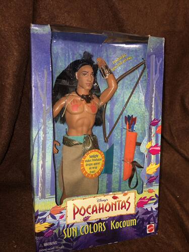 发 Disney Pocahontas Kocoum 1995  迪士尼风中奇缘高刚娃娃