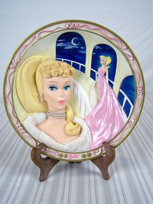 预Barbie Forever Glamorous Plate Enchanted Evening 1996 芭比