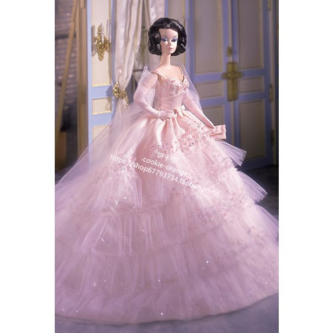 发 Barbie Silkstone In The Pink 2000 粉红佳人芭比娃娃