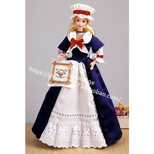 发 Barbie Colonial 1994 美国故事系列芭比娃娃 甜美开口笑