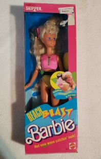 Blast 沙滩芭比娃娃 预 Beach 正品 绝版 1989 Barbie Skipper
