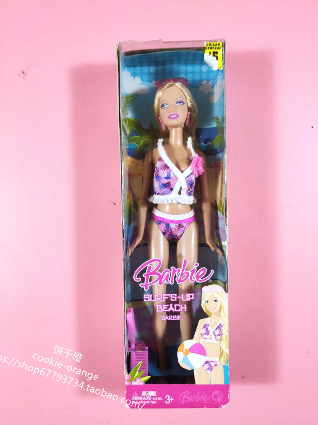 预 Barbie Surf s Up Beach 2007 沙滩冲浪芭比娃娃 - 实物图
