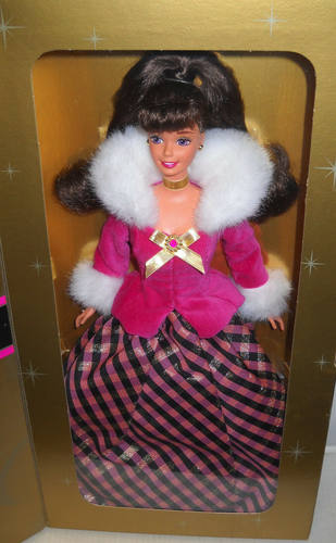发 Barbie Winter Rhapsody Brunette 1996 正品绝版芭比娃娃