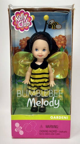 预Barbie Kelly Club Bumblebee Melody Garden 2001蜜蜂凯莉娃娃