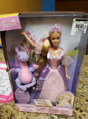 发 Barbie Rapunzel 2003 丽宝莎长发公主芭比娃娃 宽盒童话版