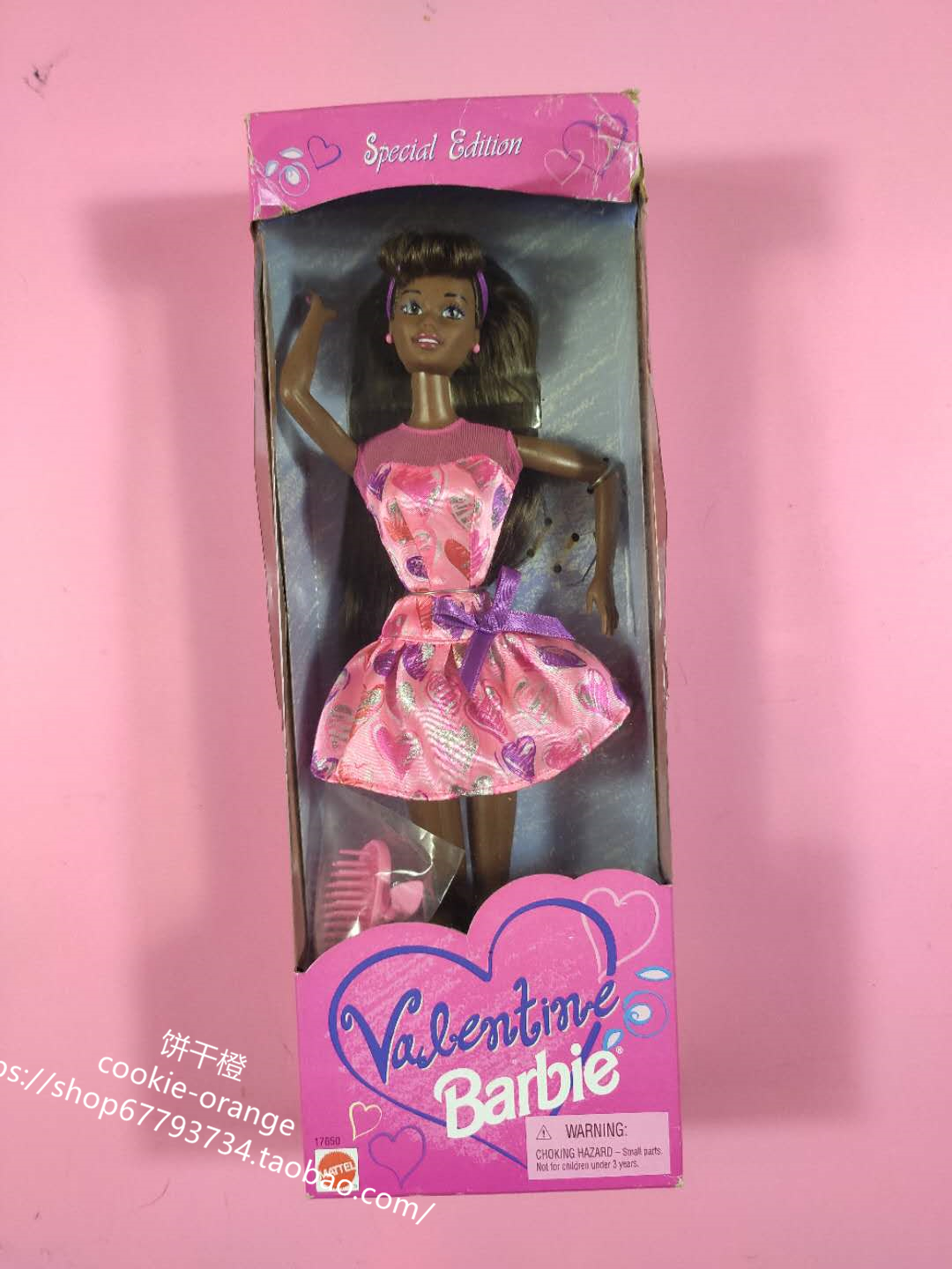 预 Barbie Valentine 1997 情人节芭比娃娃特版 黑皮