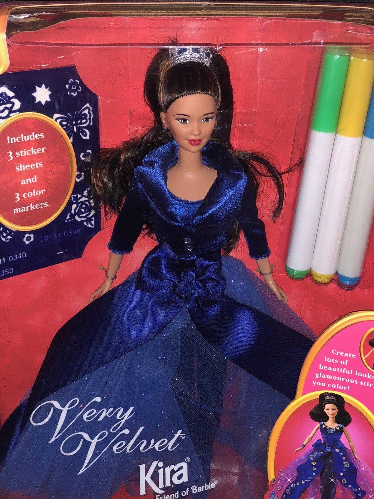 预 barbie very velvet kira 1997 蓝色天鹅绒芭比娃娃 超级稀少