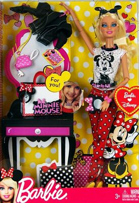发 Barbie Minnie Mouse 2013 正品绝版迪士尼米妮芭比娃娃 稀少