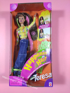 预 Barbie Happenin Hair Teresa 2000 时尚发型芭比娃娃