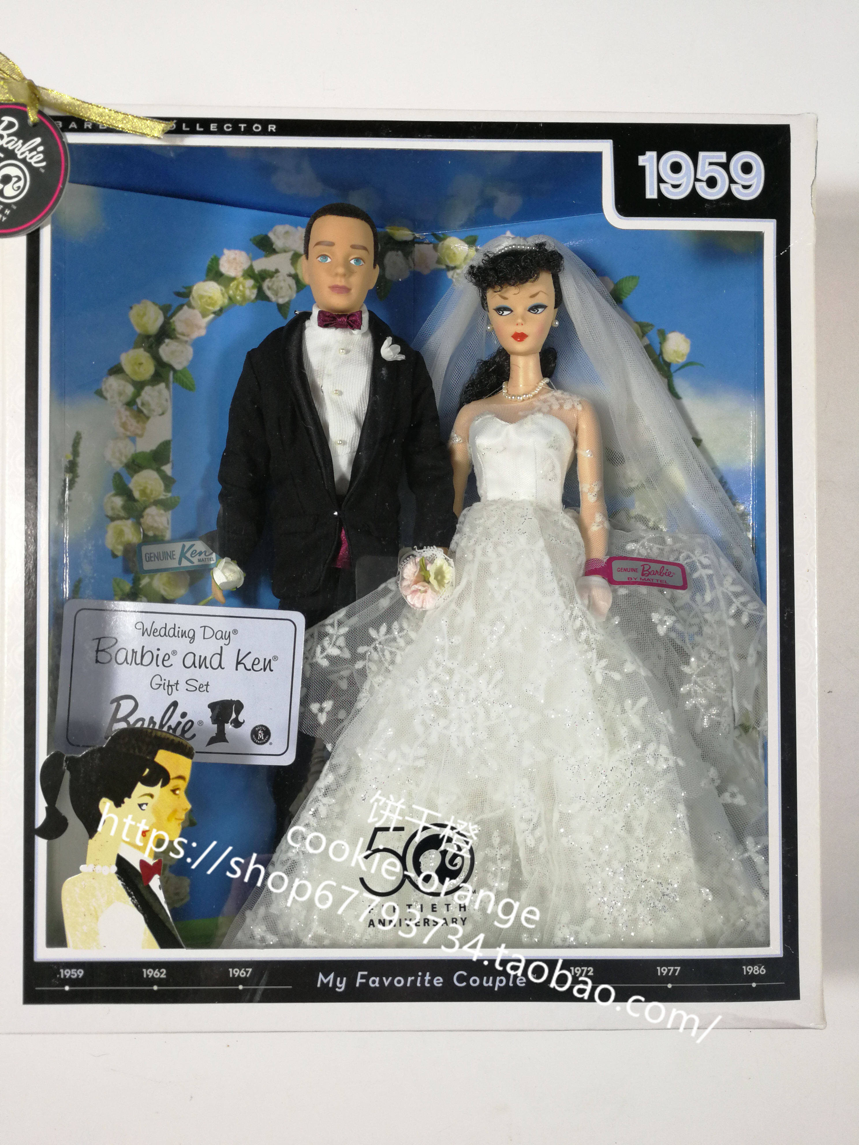 预 Barbie Ken Wedding Day Bride 2009 1959版复刻50周年婚礼
