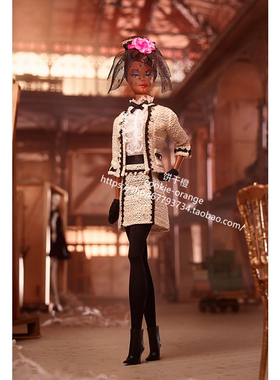 发 Barbie Best To A Tea Silkstone 2020 黑人小香风芭比ST