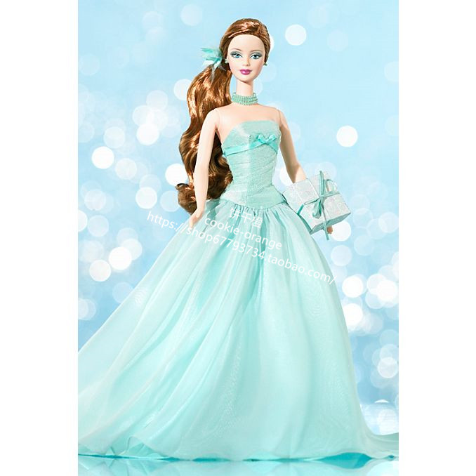 发 Barbie Birthday Wishes 2004 绿色生日愿望芭比娃娃