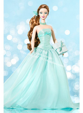 发 Barbie Birthday Wishes 2004 绿色生日愿望芭比娃娃