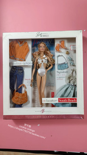 预 Barbie On Location South Beach Best Models 2006超模芭比
