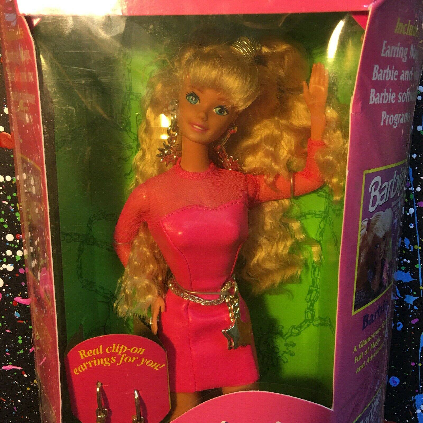 发 Barbie Earring Magic 1991 奇幻耳环芭比娃娃
