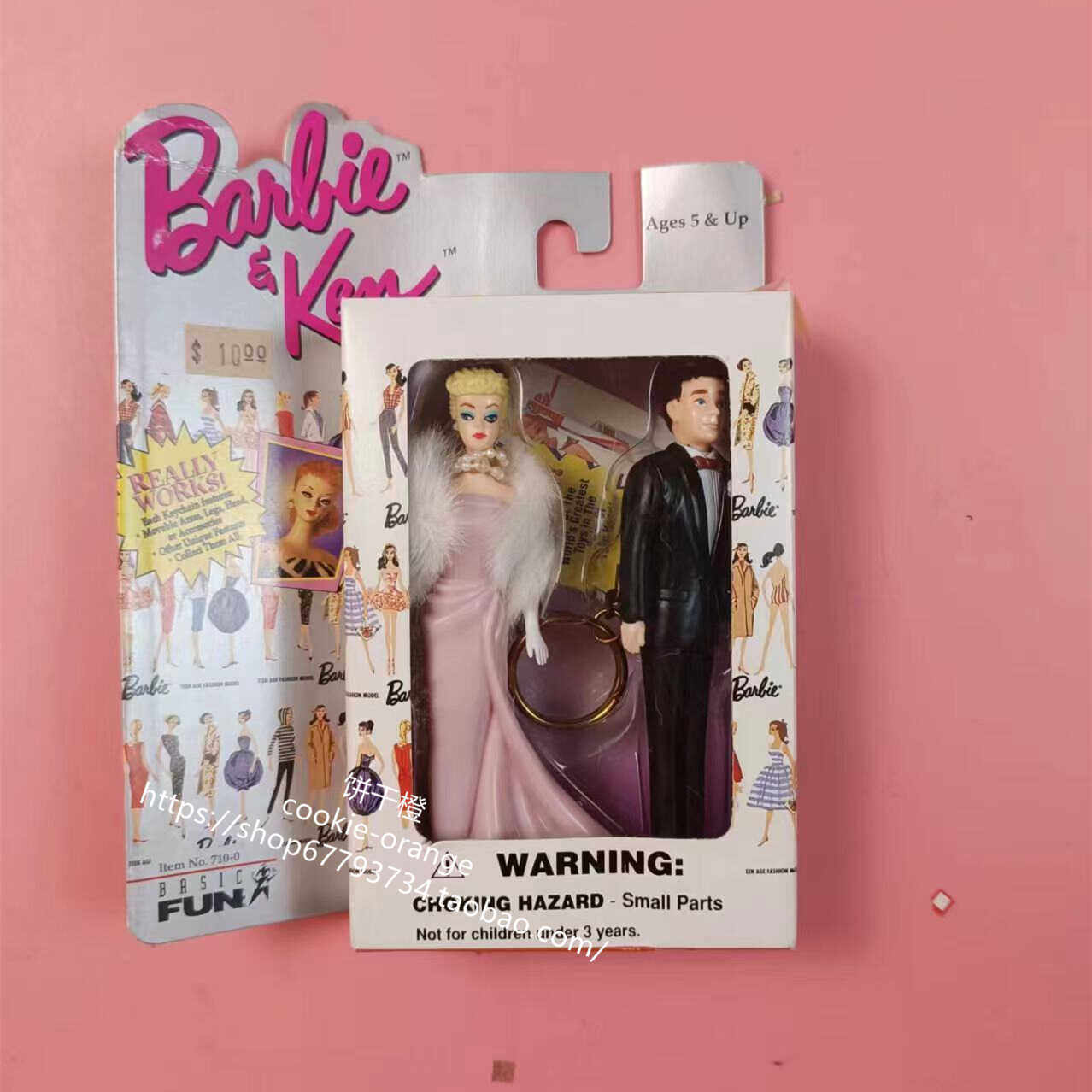 发 Barbie Ken Keychain 1996 芭比肯钥匙扣配件