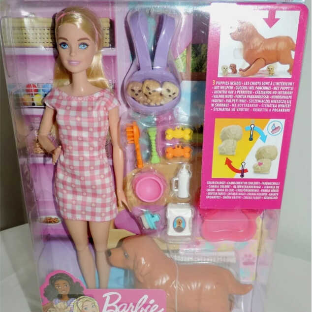 预 Barbie Color Change Puppies HCK74 正品绝版芭比娃娃