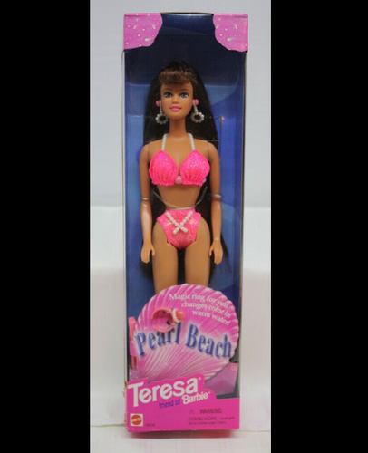 发 Barbie Pearl Beach Teresa 1997 正品绝版沙滩珍珠芭比