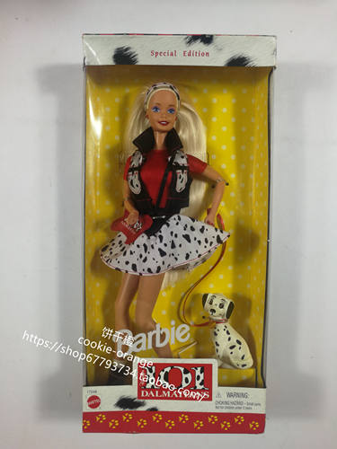 发 Barbie 101 Dalmatians 1998 正品绝版斑点狗芭比娃娃金发