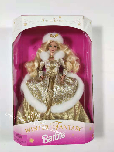 发 Barbie Winter Fantasy 1995 冬日狂想曲芭比娃娃 金发
