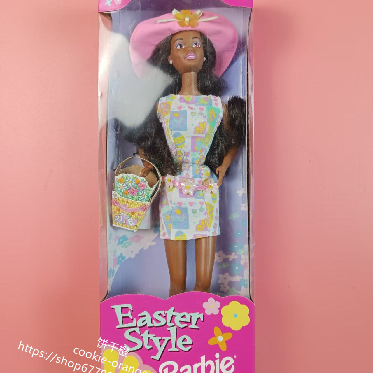 预 Barbie Easter Style 1997 正品绝版复活节芭比娃娃 黑皮