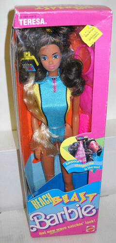 发 Barbie Beach Blast Teresa 1989 正品绝版沙滩芭比