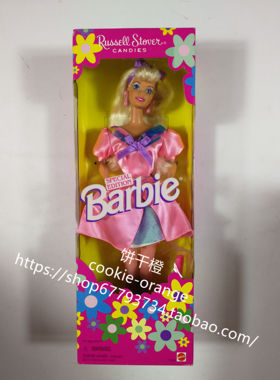 发 Barbie Russell Stover Candies1996 罗赛尔糖果芭比 粉裙