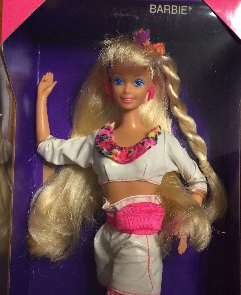 发 Barbie Rollerblade Skates 1991 旱冰运动员芭比娃娃