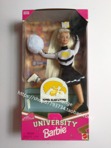 预 Barbie University of IOWA HAWKEYES 1996 啦啦队长芭比