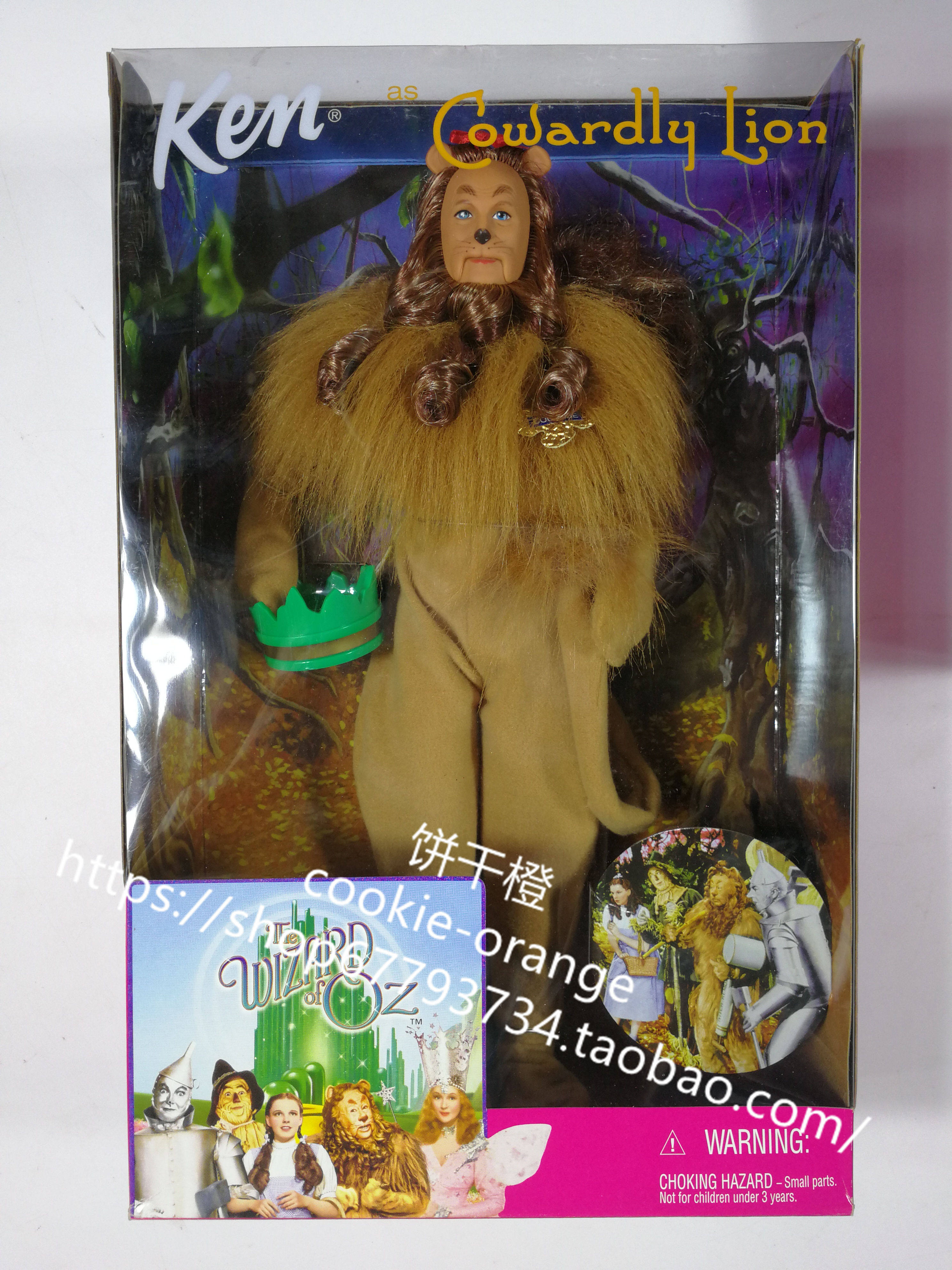 发 barbie cowardly lion wizard of oz 1999 奥兹巫师狮子肯