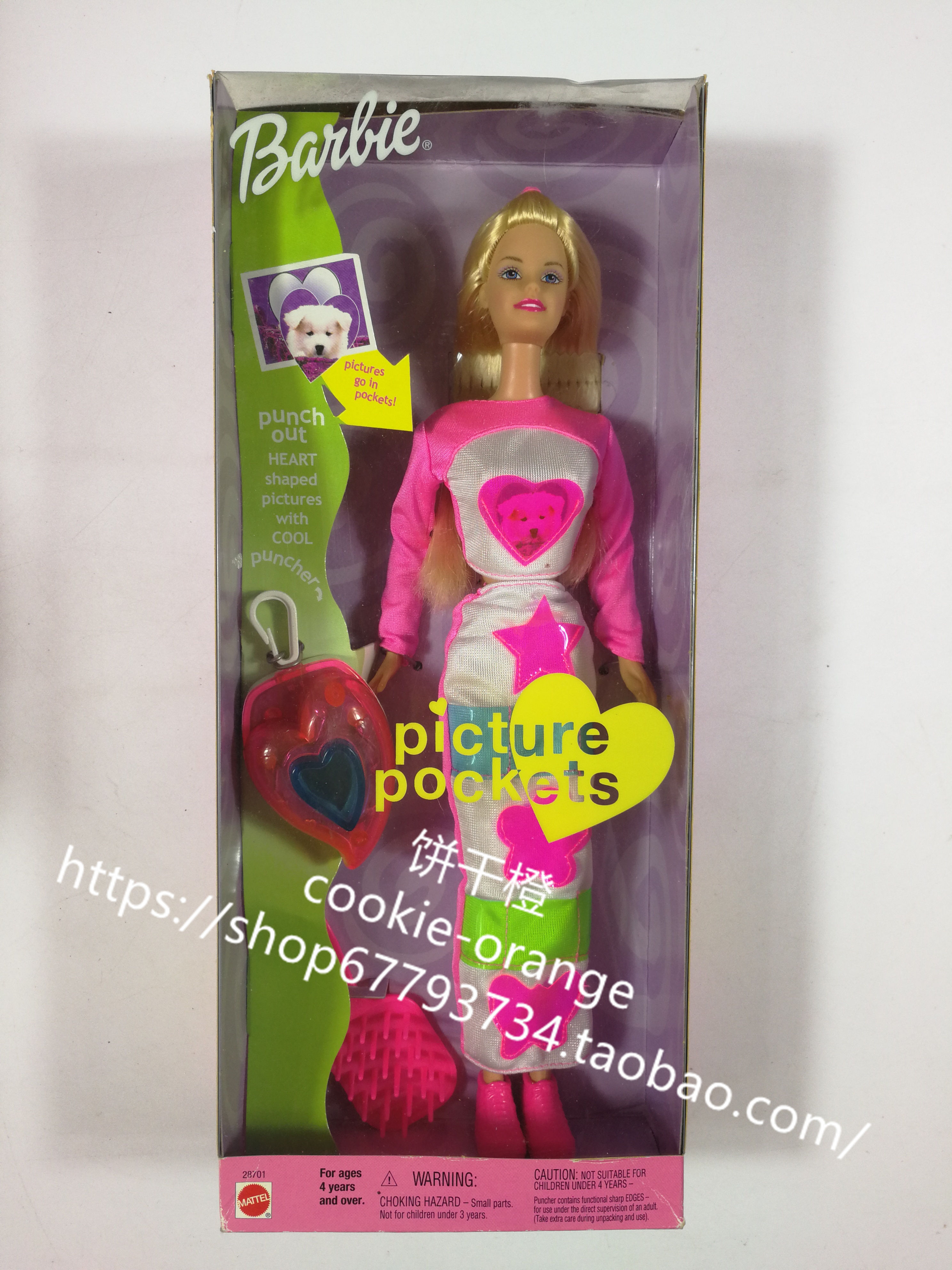 发 Barbie Picture Pockets 2000 图片口袋芭比娃娃