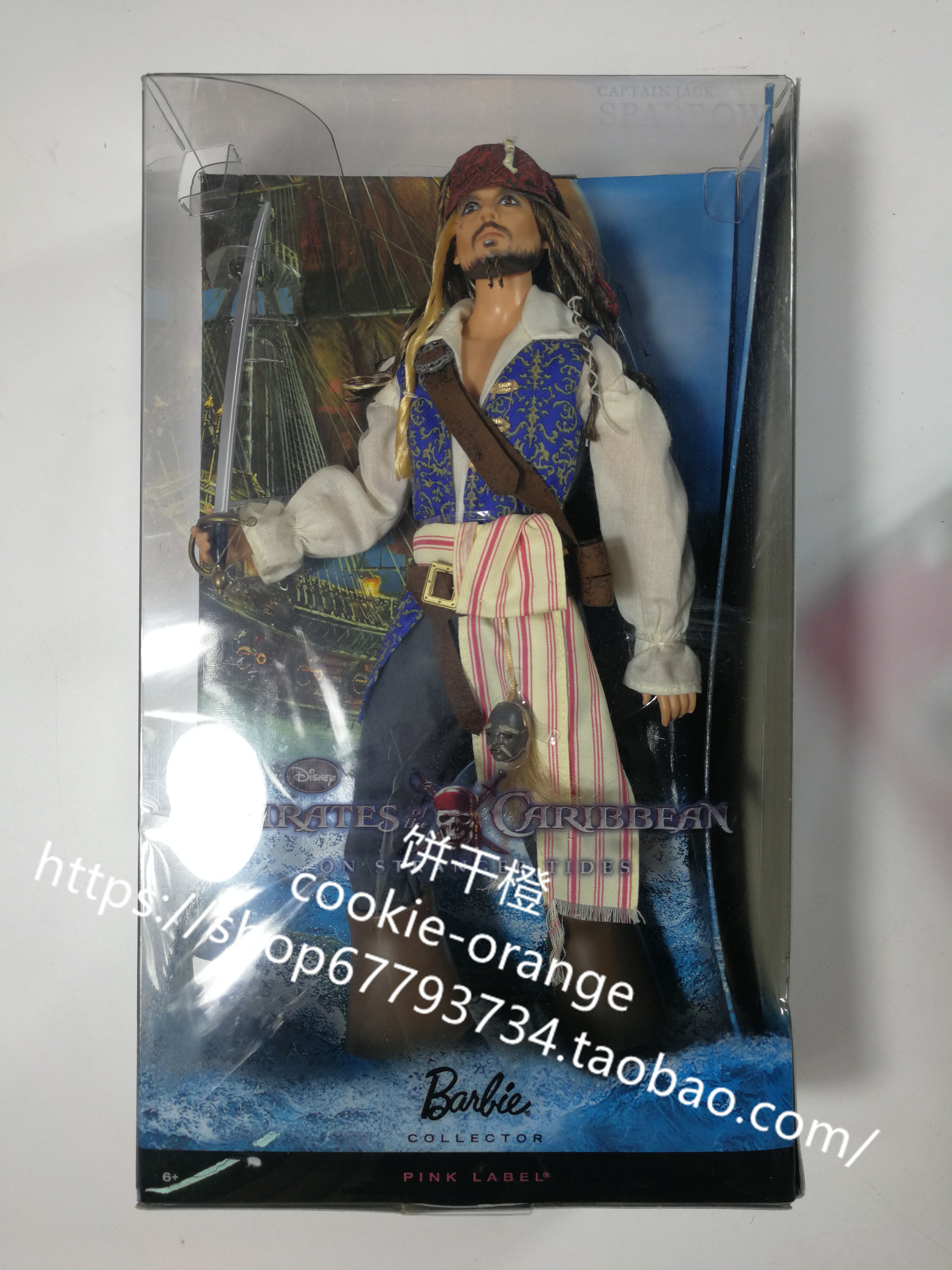 预 Barbie Pirates of the Caribbean Jack Sparrow 加勒比海盗