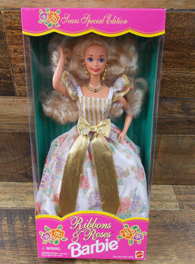 发 Barbie Ribbons Roses 1994 正品绝版丝带玫瑰芭比娃娃
