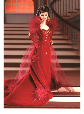 发Barbie Gone With the Wind Scarlett 1994 乱世佳人斯嘉丽红裙