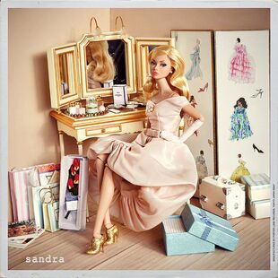 发 Barbie Silkstone Vanity 2004 芭比娃娃ST梳妆台 金标