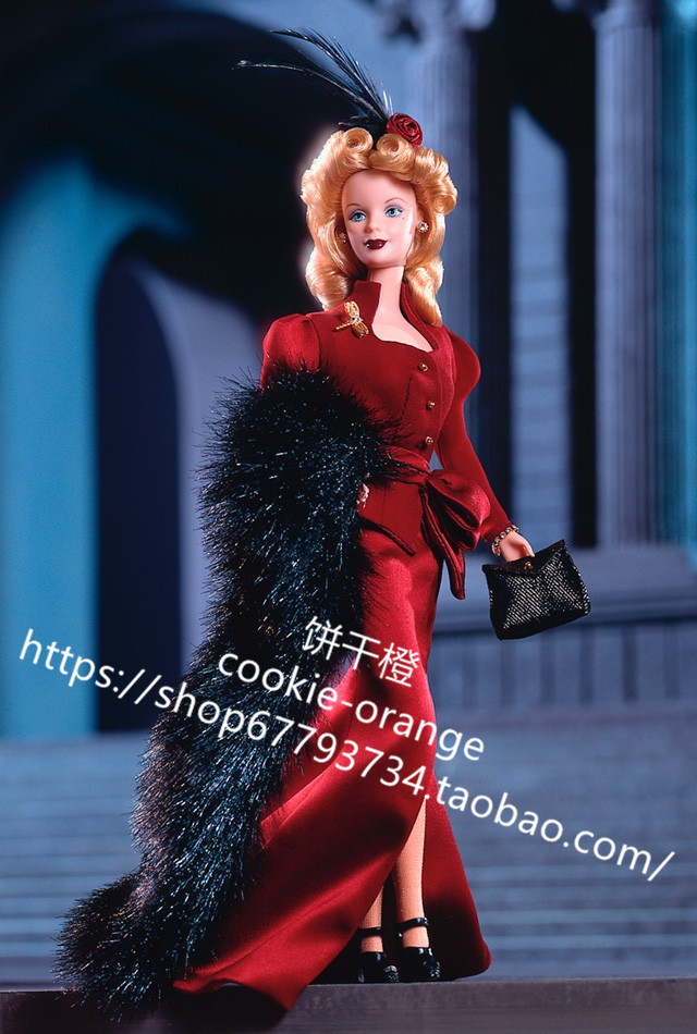 发 barbie fabulous forties 1999 风华绝代芭比娃娃