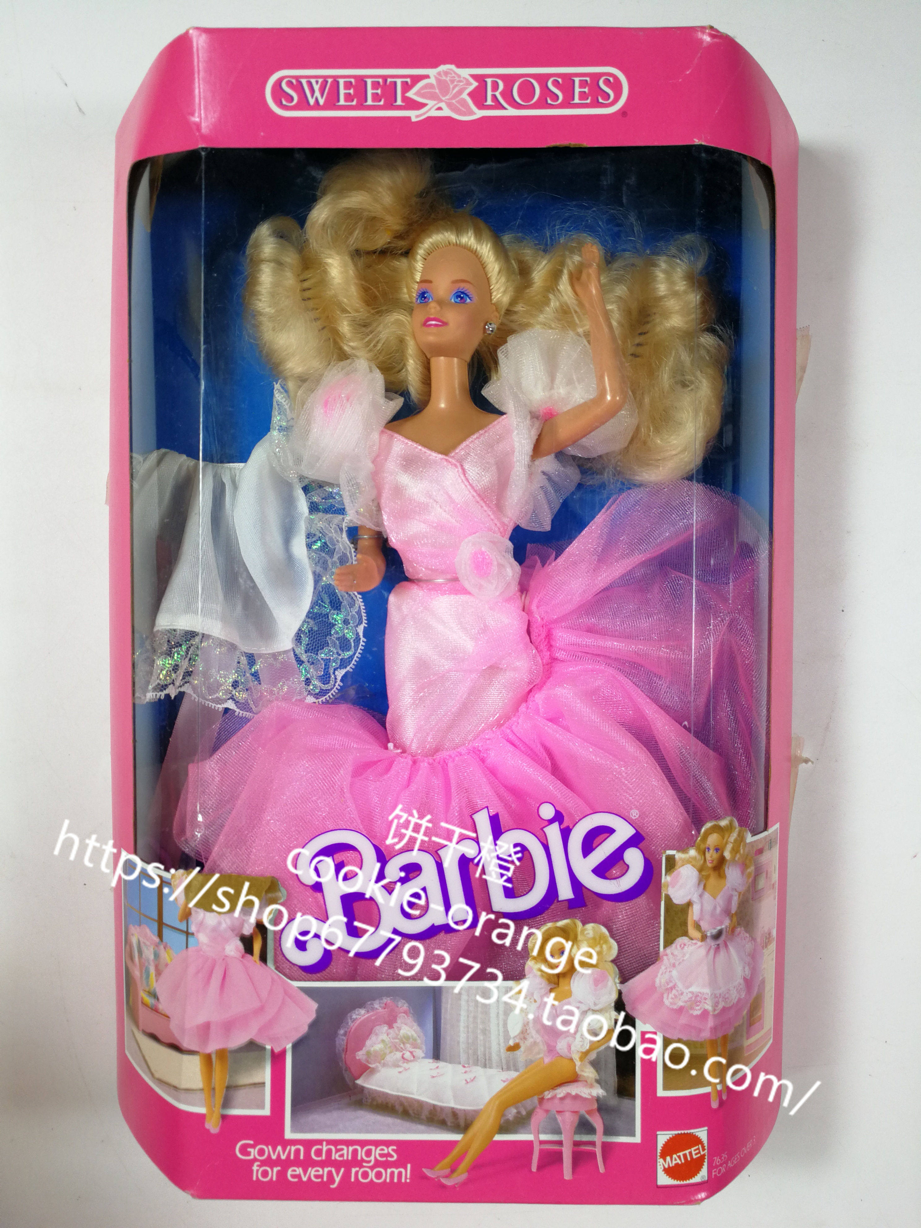 发 Barbie Sweet Roses 1989 甜美玫瑰芭比娃娃