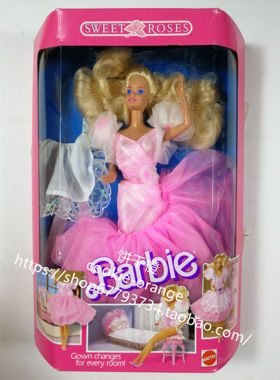 发 Barbie Sweet Roses 1989 甜美玫瑰芭比娃娃