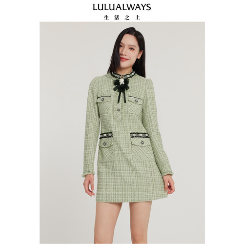 lulualways商场同款优雅连衣裙
