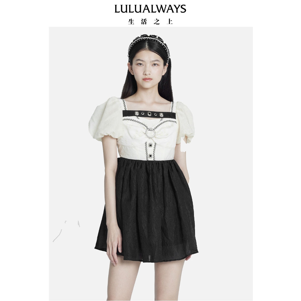 lulualways商场同款淑女连衣裙