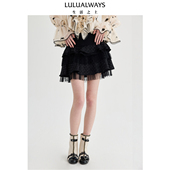 简约烫钻高腰显瘦半身裙女 经典 LULUALWAYS 商场同款