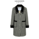 商场同款 25冬季 新款 LULUALWAYS 复古优雅千鸟格长款 外套女大衣