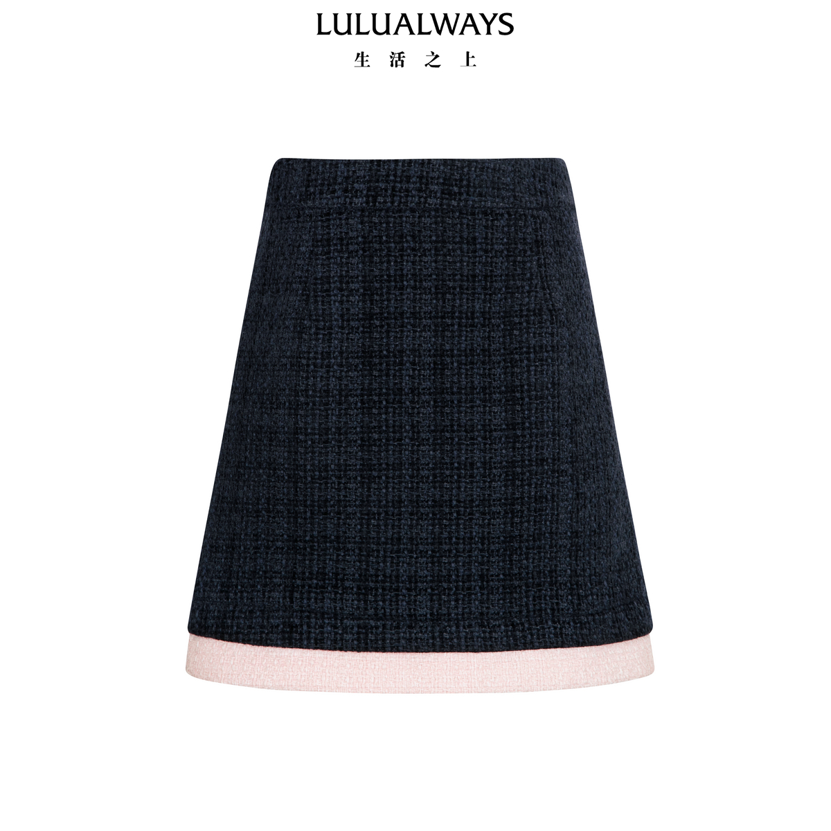 LULUALWAYS【商场同款】25冬季新款气质千金优雅小香风甜美半身裙