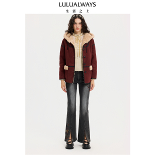 简约百搭时尚 25秋冬新款 单排扣拼接短外套 商场同款 LULUALWAYS