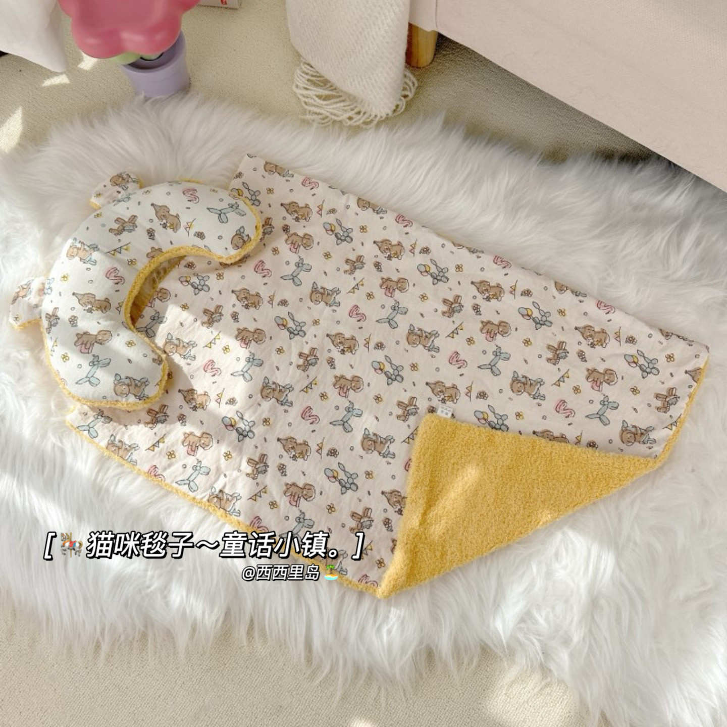 猫咪毛毯冬天柔软猫毯子小猫被子猫垫子睡觉用狗睡垫地垫猫窝保暖,宠物/宠物食品及用品,猫狗垫子,淘宝优惠券,粉丝福利购,淘宝优惠卷