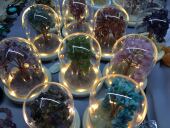 发财树摆件 天然家居盆栽 小夜灯 宝石紫水晶紫晶洞 直播专拍新款