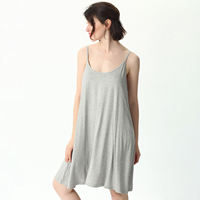 Summer extra-large 240-pound halter dress, loose and plump, 200-pound overweight girl base dress, home sleeping dress thumbnail 3