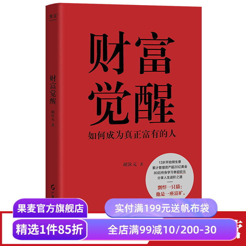 财富觉醒:如何成为真正富有的人 胡钦元 理解财富本质 培养富人思维 7个实操方向 实现财富自由 人生进阶 投资理财 果麦出品